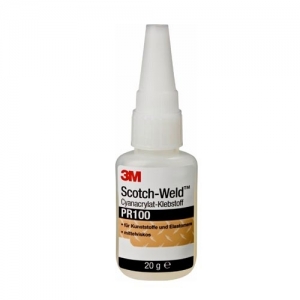 PR100 scotch-weld клей цианакрилатный однокомпонентный прозрачный, 20г