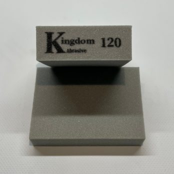Губка Четырехсторонняя Kingdom Abrasive 120 (Размер 90х55х25 мм)