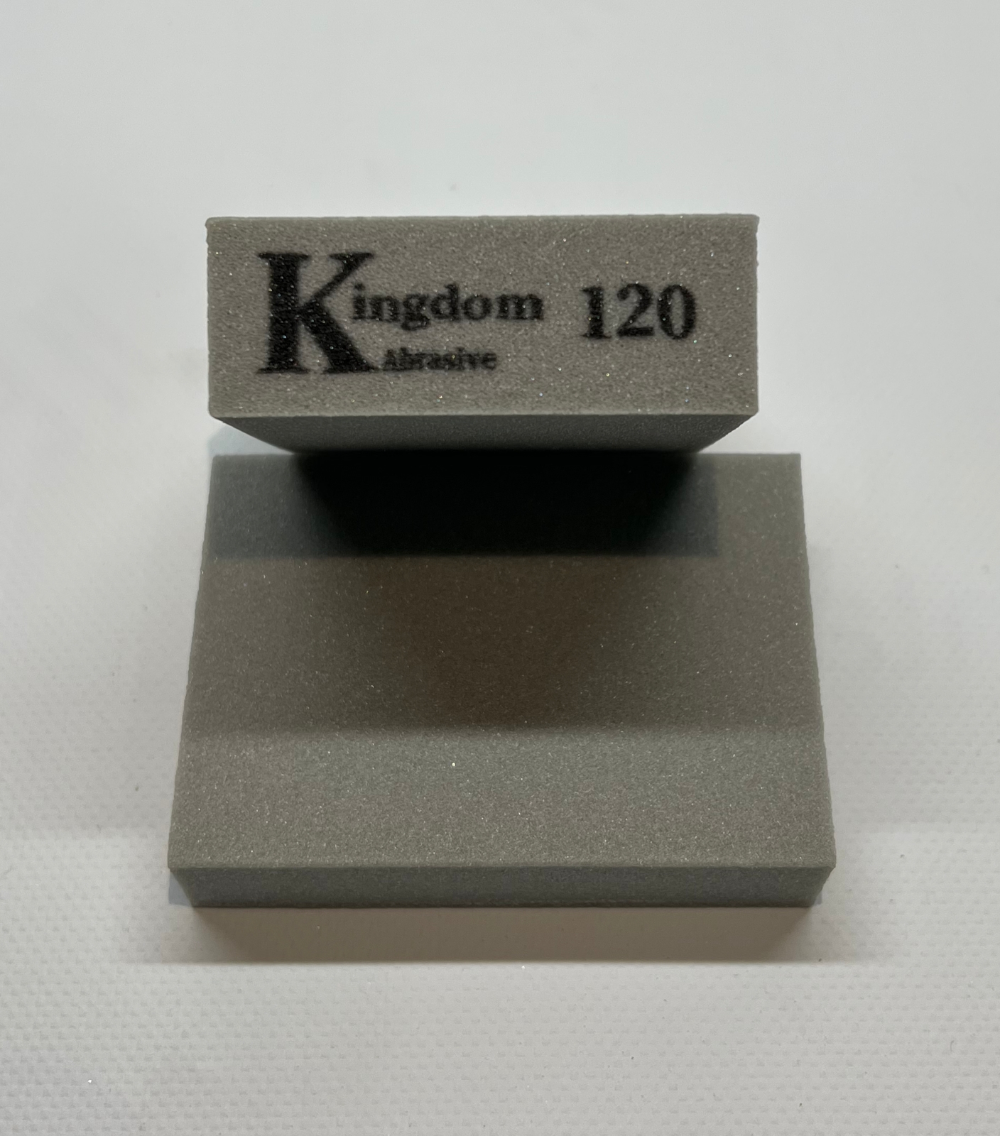 Губка Четырехсторонняя Kingdom Abrasive 120 (Размер 90х55х25 мм)