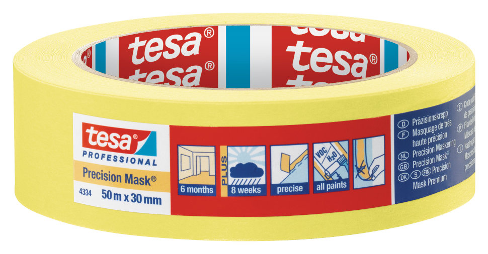 Малярная лента для четких границ окрашивания Tesa 4334