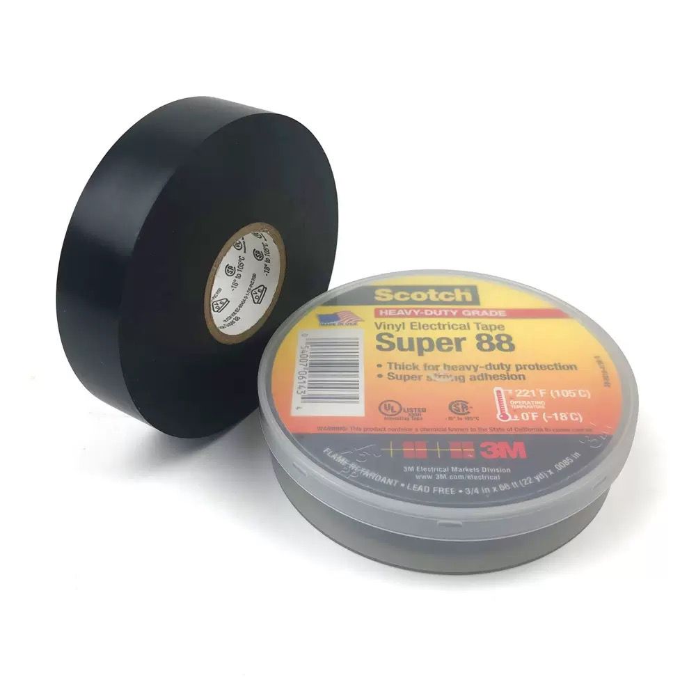Изоляционная лента 3М Scotch Super 88 (Ширина 19мм х 20м)